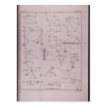 Plate I, Illustrating Law II from Volume I Post Card