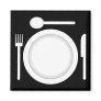 Plate knife fork and spoon refrigerator magnets Plate knife fork and spoon refrigerator magnets