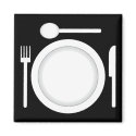 Plate knife fork and spoon magnets by Thorninger Plate knife fork and spoon magnets