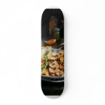 Plate of Dried Fruits and Vegetables Skateboard Deck