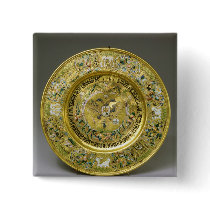 Plate owned by Tsar Alexei Mikhailovich Romanov Pinback Buttons