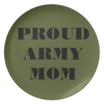 Plate Proud Army Mom