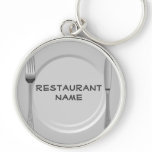 Plate Restaurant Keychain
