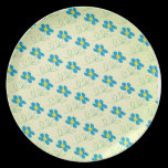 Plate With Cute Blue Flower plates