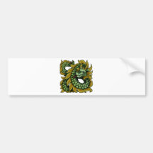 Plated Dragon Bumper Stickers