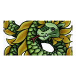 Plated Dragon Photo Card Template