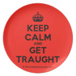 [Crown] keep calm and get traught  Plates