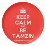 [Crown] keep calm and be tamzin  Plates