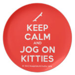 [Skateboard] keep calm and jog on kitties  Plates