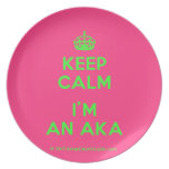 [Crown] keep calm i'm an aka  Plates