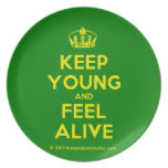 [Dancing crown] keep young and feel alive  Plates