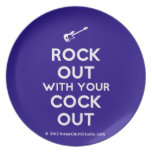 [Electric guitar] rock out with your cock out  Plates