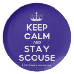 [Knitting crown] keep calm and stay scouse  Plates