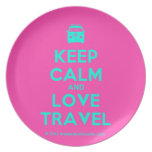 [Campervan] keep calm and love travel  Plates