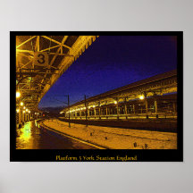 Platform 3, York, England poster