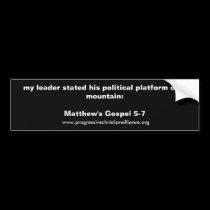 "Platform" Bumper Sticker bumper stickers