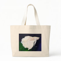 Platinum Betta fish Canvas Bag