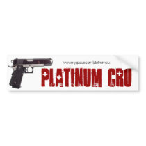 Platinum Cru Bumper Sticker bumper stickers by joeyf36 Platinum Cru Bumper Sticker bumper stickers