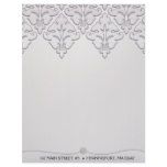 Platinum Diamond Damask Business Letterhead