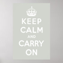 Platinum Gray Poster