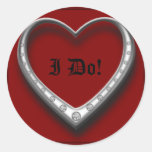 Platinum Heart I Do! Sticker