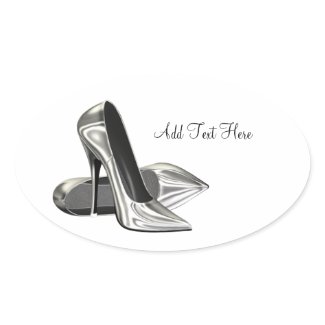 Platinum High Heel Shoes Envelope Seal Sticker sticker