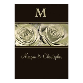 Platinum Rose Monogram Wedding