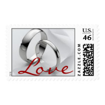 Platinum Wedding Rings Postage Stamp