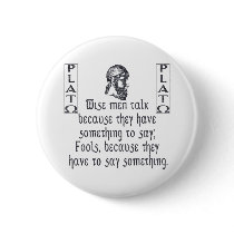 Plato Pinback Buttons