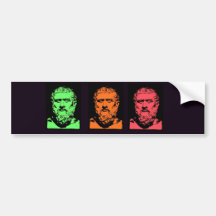 Plato Collage Bumper Stickers