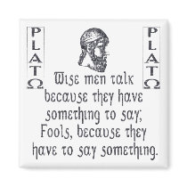Plato Refrigerator Magnet