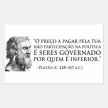 Plato Rectangle Sticker