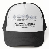 Platonic Solids As Derived From The Fruit Of Life Mesh Hats