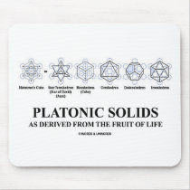 Platonic Solids As Derived From The Fruit Of Life Mouse Pad