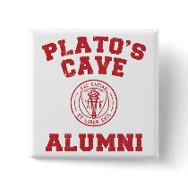 Plato's Cave Alumni Button by strk3 Plato's Cave Alumni Button