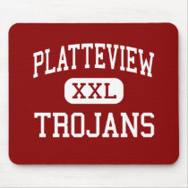 Platteview - Trojans - High - Springfield Nebraska mousepads by customteamsportswear Platteview - Trojans - High - Springfield Nebraska mousepads