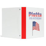 Platts for Congress Patriotic American Flag binders