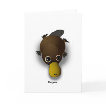 platypus greeting cards