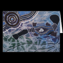 PLATYPUS DREAMING Card cards