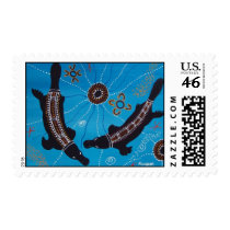 Platypus Dreaming Postage Stamp