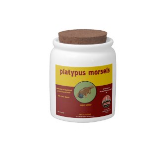 platypus morsels candy jar