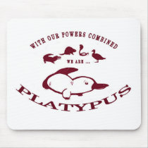 Platypus Mouse Pad - Red mousepads by lvpiggy Platypus Mouse Pad - Red mousepads