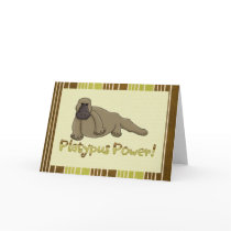 Platypus Power Greeting Card