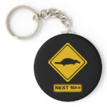 platypus road sign key chain