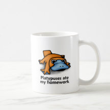 Platypuses ate my Homework Mug