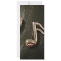 Play a musical note on that Saxaphone Personalized Rack Card