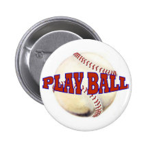PLAY BALL 2 PINBACK BUTTON