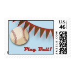 Play Ball Baseball Pennant postage