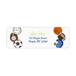 Play Ball Sports Ball Baby Shower Address Labels