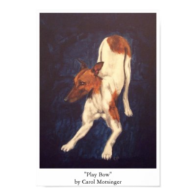 Play Bow Poster by carolmotsinger